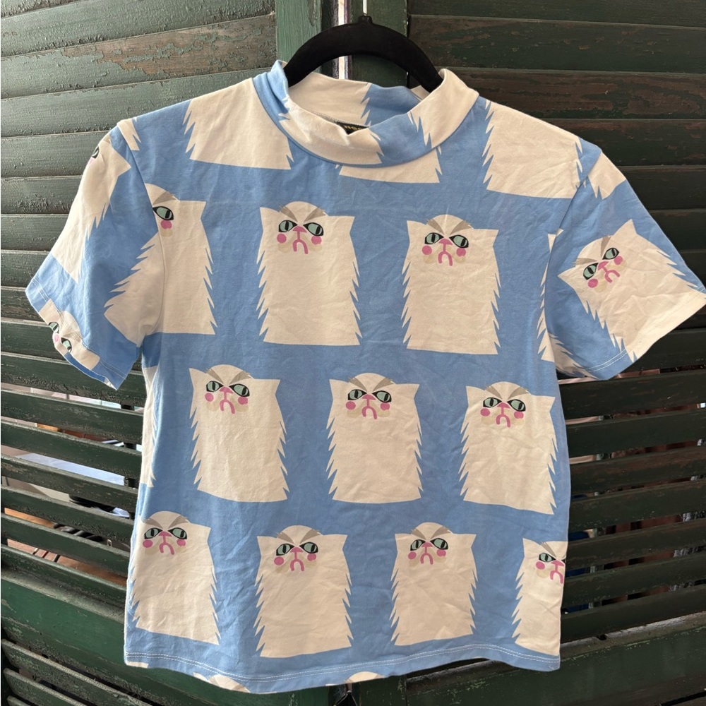 NOOWORKS Grumpy Cat size M mock neck
